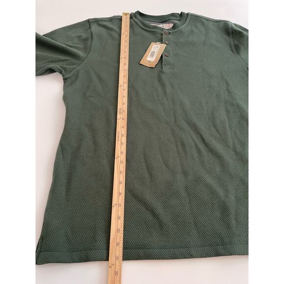 NWT Legendary Size XL Green Men's Henley Thermal Long Sleeves Shirt Hunting - Picture 4 of 6